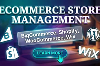 be your ecom store manager for shopify, woocommerce, bigcommerce, odoo, and etsy