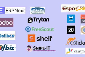 setup erpnext, odoo, freescout, dolibarr, frappe apps, twenty, espocrm,