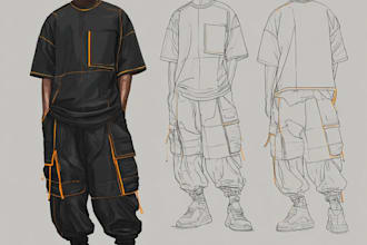 create cool street wear design for your clothing brand