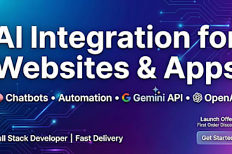 integrate ai features into your website or app chatbot, automation, gemini API
