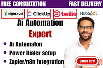 do ai automation ghl hubspot agile twilio clickup creatio insightly crm workflow