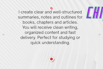 create summaries, conceptual maps, outlines and notes