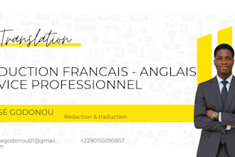 je vais traduire vos documents rapidement et professionnelle