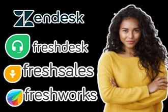 be freshdesk, zendesk crm, freshsales, freshwork, helpdesk, virtual assistant