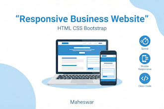 do web developing using HTML CSS and bootstrap