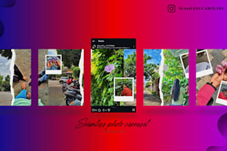create seamless instagram carousel