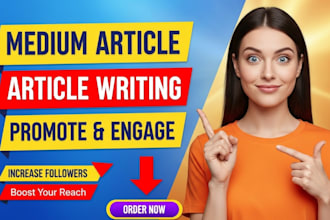 do promotion for your medium article and increase your followers and engagement