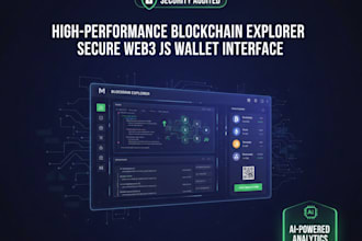 develop a high performance blockchain explorer or wallet interface web3 js with