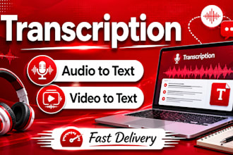do audio transcription, youtube, podcasts, interviews, and video transcription