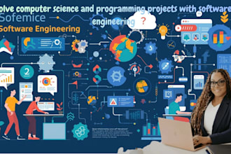 solve computer science and programming projects with software engineering