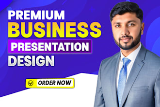 design a business presentation, pitch deck, or corporate slide deck