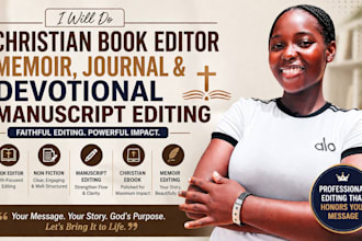 do christian book editor, memoir, journal and devotional manuscript editing