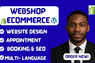 build webshop wordpress ecommerce website ionos godaddy bluehost hostinger duda