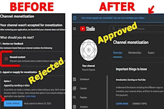 fix reused content issue, violation, with appeal video on your youtube channel