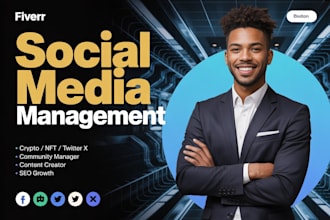 be your crypto social media manager web3 content creator nft marketing expert