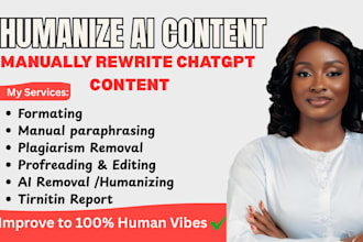 manually rewrite, humanize ai content, edit books, and proofread any document