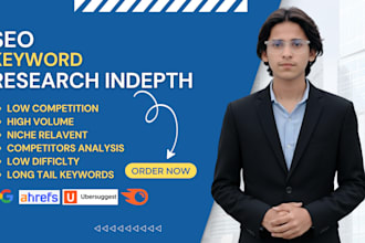 do in depth SEO keyword research with competitor analysis