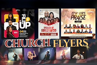 design unique church flyers, logo, and event programs for your ministry