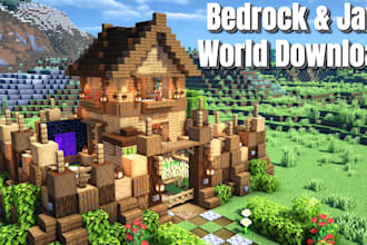 build custom minecraft maps and houses for java and bedrock