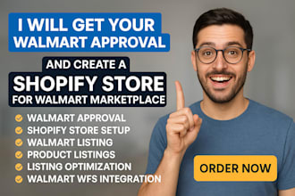 create shopify store for walmart seller account approval and setup