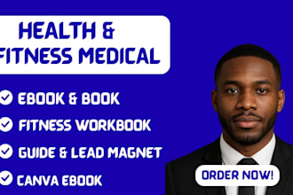 design fitness ebook, workout plan or health and fitness lead magnet in canva