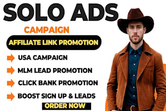 blast USA solo ads campaign,MLM leads generation conversion, affiliate marketing