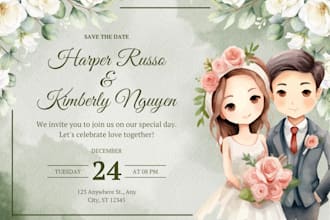 create amazing wedding invitation cards