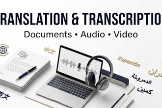 translate and transcribe documents, audio and video