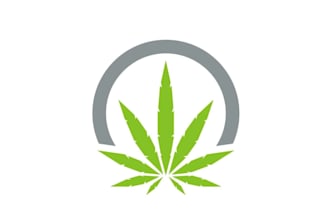 design modern cannabis cbd weed marijuana cannabis logo