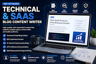 write technical and saas blog content