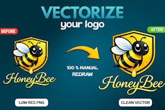 professionally recreate your logo in vector format
