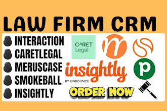setup law firm interaction caretlegal meruscase smokeball insightly pipedrive