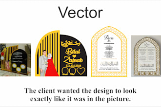 make precise vector artwork for cnc laser cutting