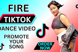 create a hot tiktok dance video to promote your song