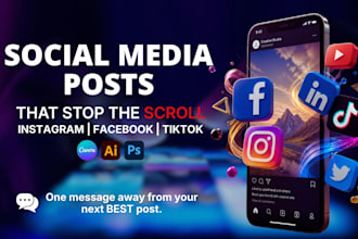design creative instagram and facebook posts
