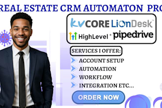 build kvcore gohighlevel workflow liondesk pipedrive automation contact tagging