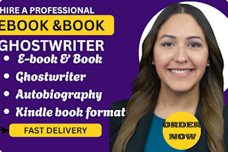 do kindle book format, e book, autobiography and ghostwriter