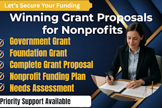write government and foundation grants for nonprofits