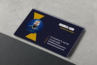 do double sided business card with unique style