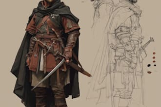 illustrate your ttrpg oc, vtm, fantasy, dnd character art