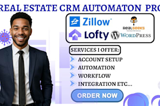 connect zillow leads lofty crm wordpress integration realgeeks idx website setup