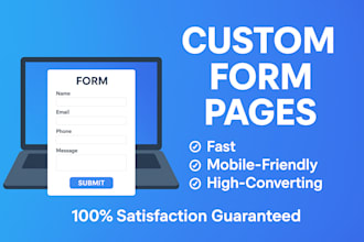 design a professional and high converting form page