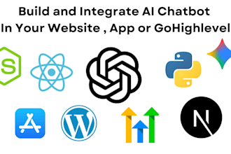 do ai chatbot development for your website, app, or gohighlevel