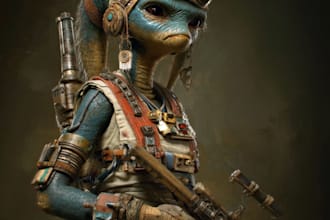 create your star wars sci fi character art
