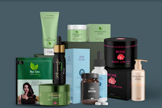make an astonishing cosmetic packaging and label design
