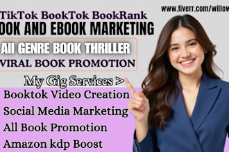 do booktok tiktok book promotion, bookstagram promotion, bookrank amazon kdp ads