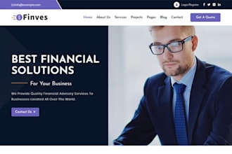 build financial advisor website financial planning website finance website