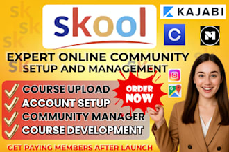skool course manager skool mighty network setup skool community event