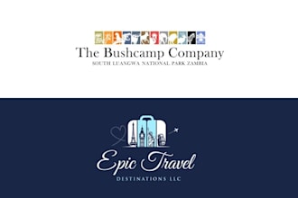 design tour travel adventure resort vacation logo