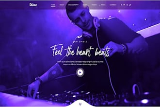 design musician website content creator copywriter bloger writer website